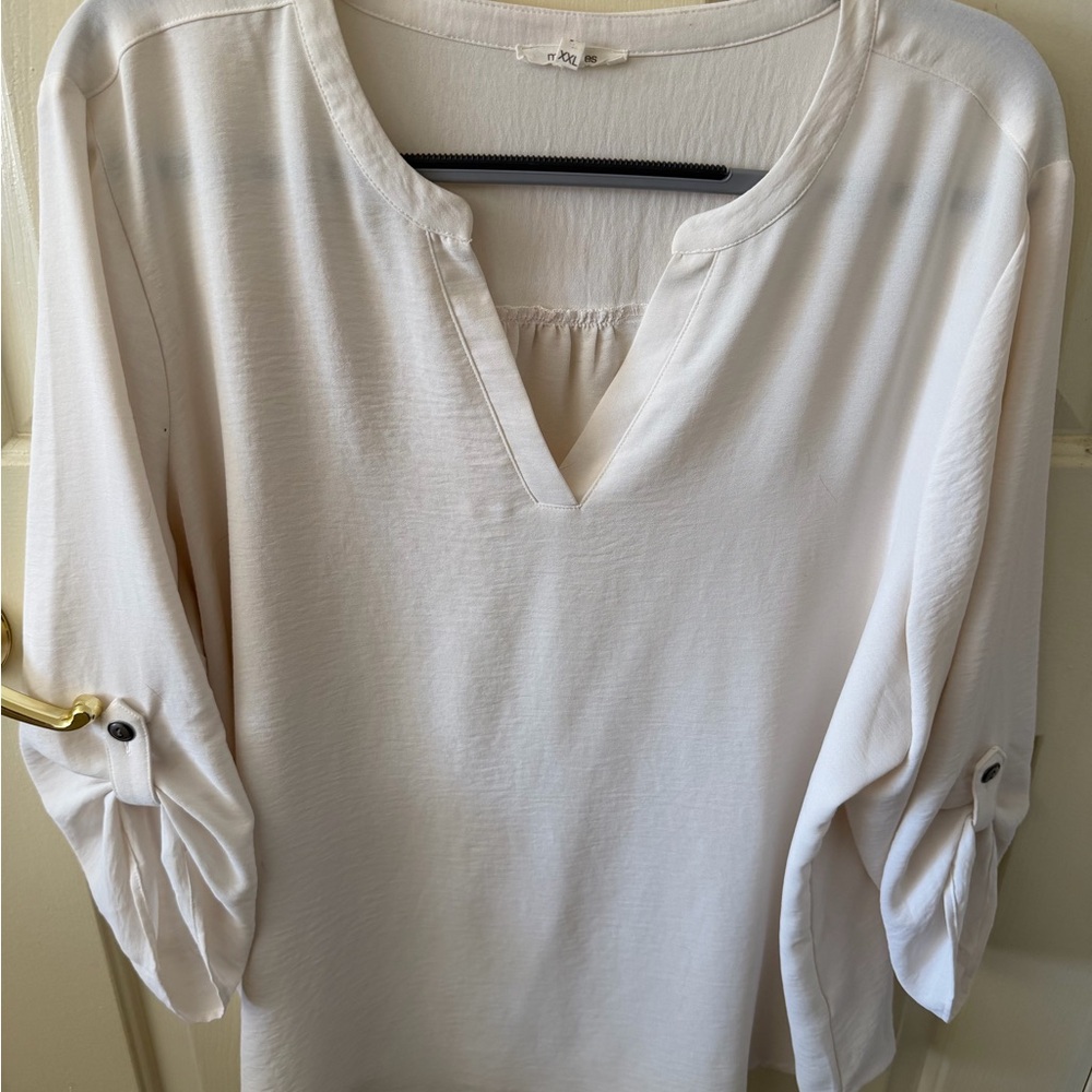 Maurices Classic White Blouse